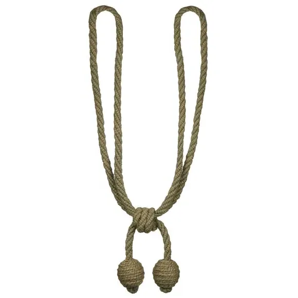 Ball Curtain Tieback - Natural, Jute image