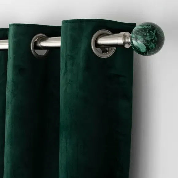 Ball Finial Pair - Green, Malachite image
