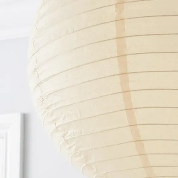 Ball Pendant Shade Easy Fit - Beige, Paper