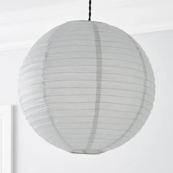Ball Pendant Shade Easy Fit - Grey, Paper