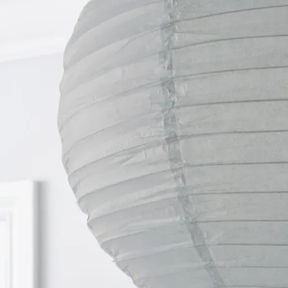 Ball Pendant Shade Easy Fit - Grey, Paper