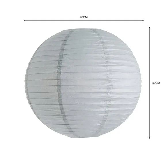 Ball Pendant Shade Easy Fit - Grey, Paper