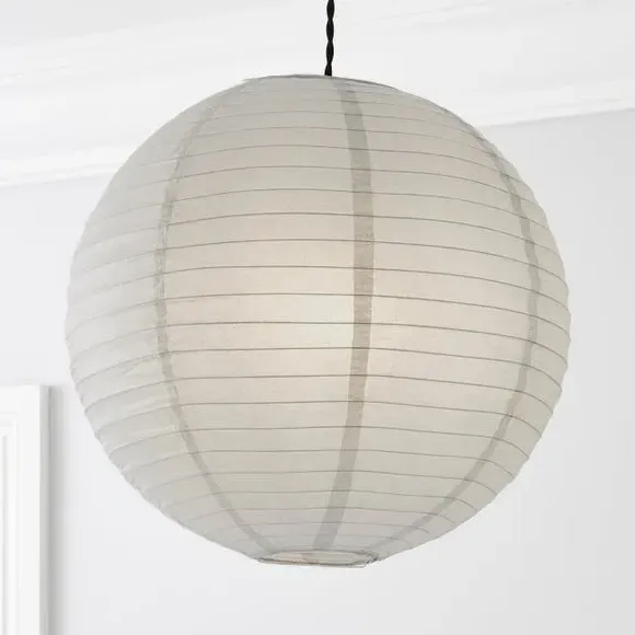 Ball Pendant Shade Easy Fit - Grey, Paper