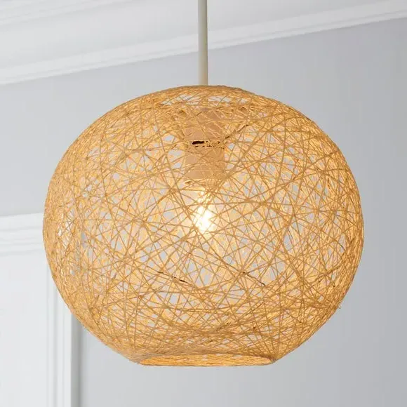 Ball Pendant Shade Easy Fit - Natural, Abaca
