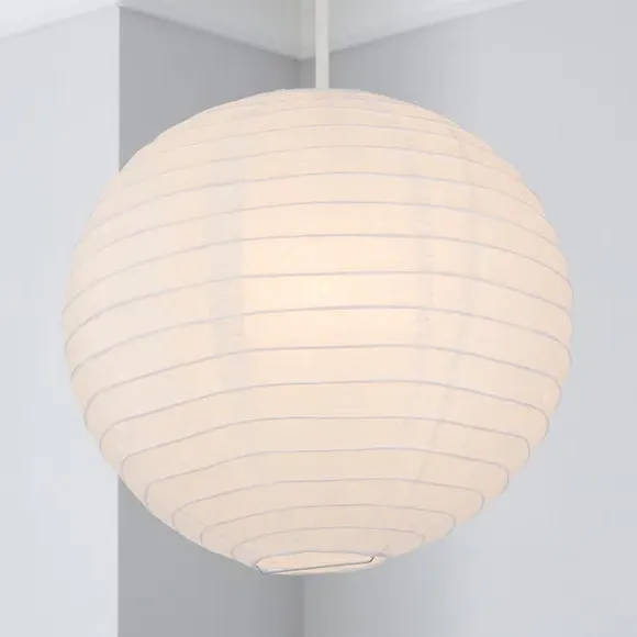 Ball Pendant Shade Easy Fit - White, Paper image