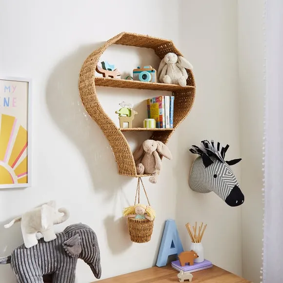 Balloon Wall Shelf - Natural Wood image