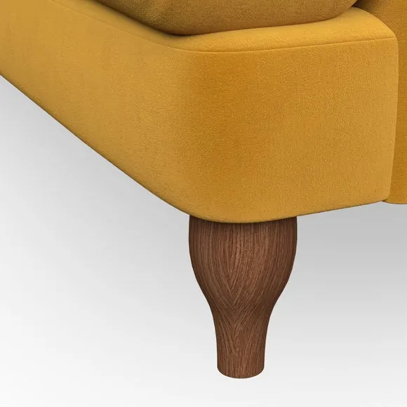 Bandaged Arm Armchair with Pleats - Gold, Velvet