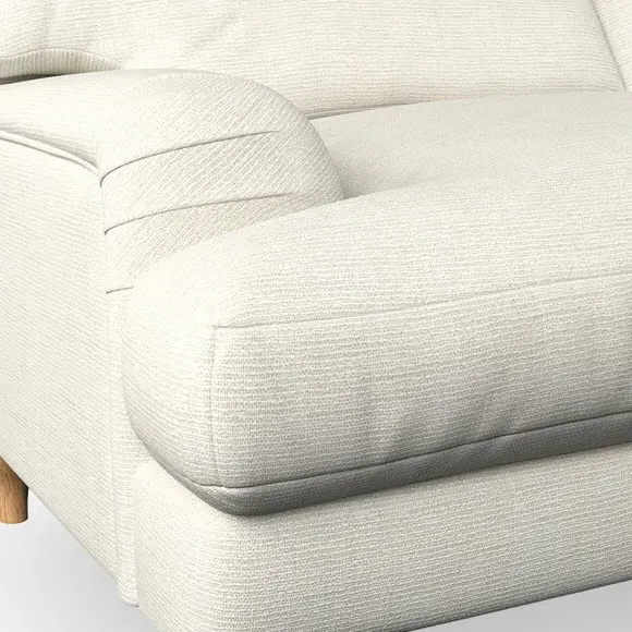 Bandaged Arm Armchair with Pleats - Ivory, Weave