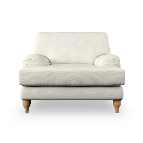 Bandaged Arm Armchair with Pleats - Ivory, Weave