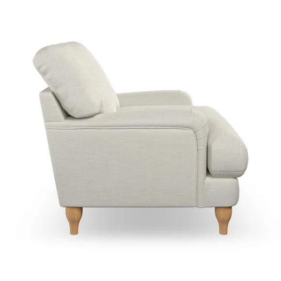Bandaged Arm Armchair with Pleats - Ivory, Weave