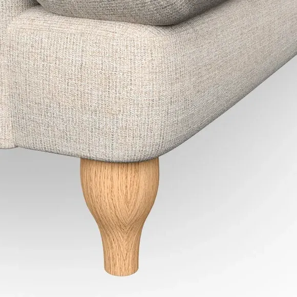Bandaged Arm Armchair with Pleats - Natural, Weave