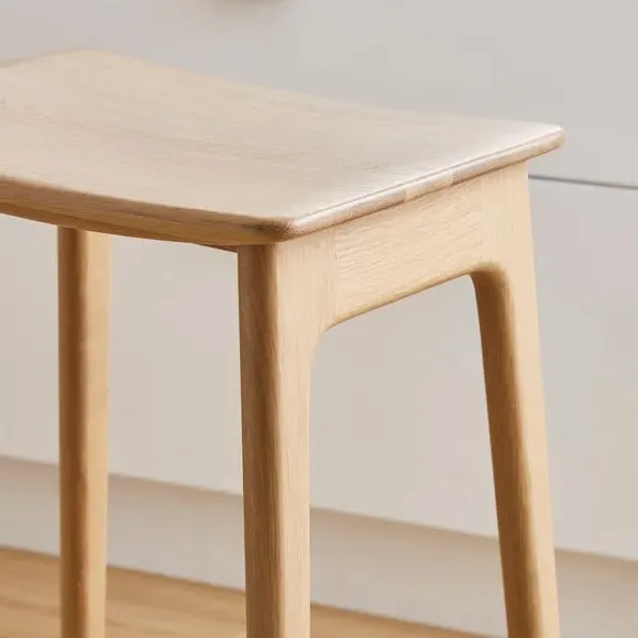 Bar Stool with Easy Assembly - Oak, Wood