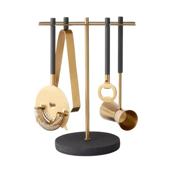 Bar Tools Set - Gold, Stainless Steel