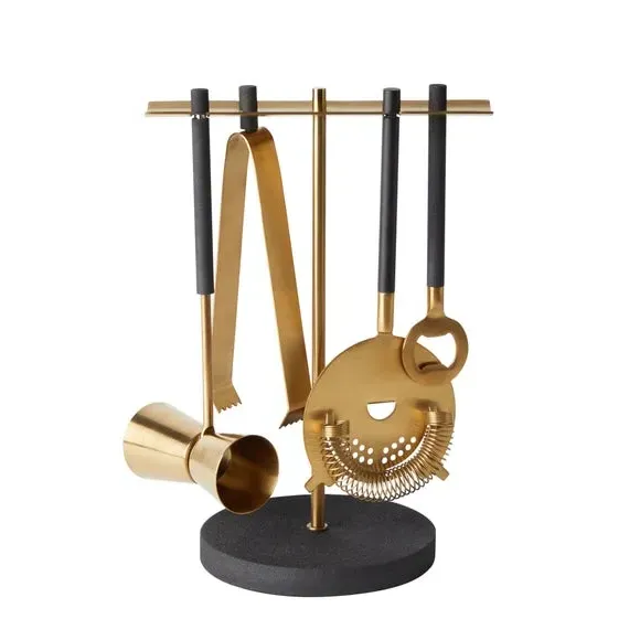 Bar Tools Set - Gold, Stainless Steel