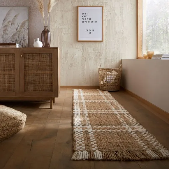 Basketweave Runner - Natural, Jute image