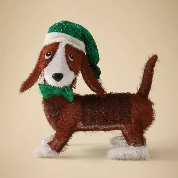 Basset Hound Light Up Ornament - Multicolor