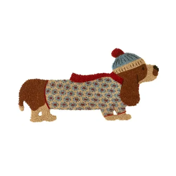 Basset Hound Outdoor Doormat - Multicolor, Coir