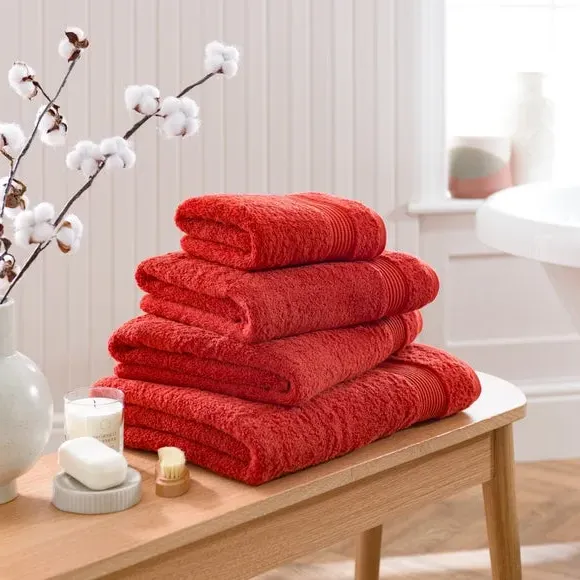 Bath Towel 600 GSM - Chilli, Egyptian Cotton