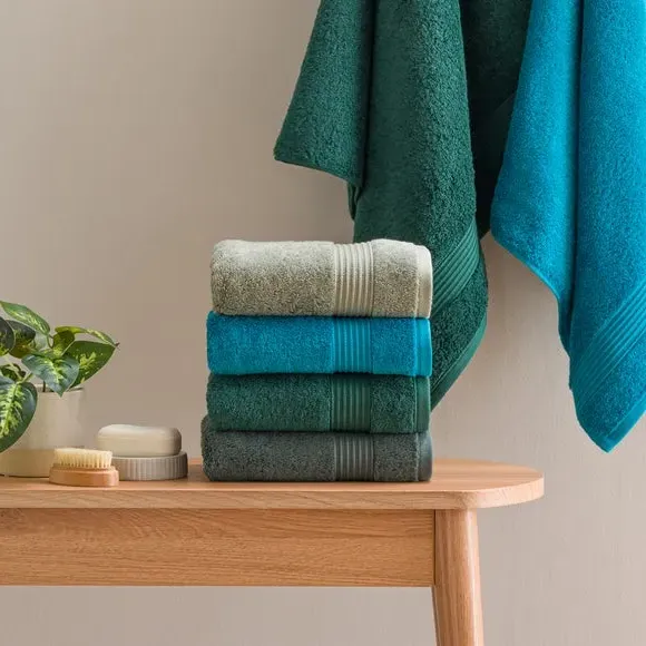Bath Towel 600 GSM - Teal, Egyptian Cotton
