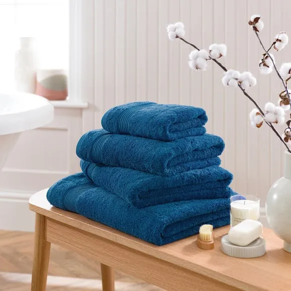 Bath Towel 600 GSM - Turkish Blue, Egyptian Cotton
