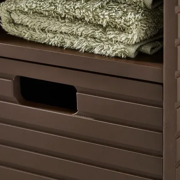 Bathroom Cabinet with Drawers - Chocolate