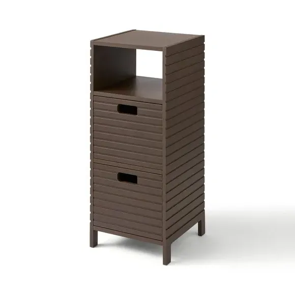 Bathroom Cabinet with Drawers - Chocolate