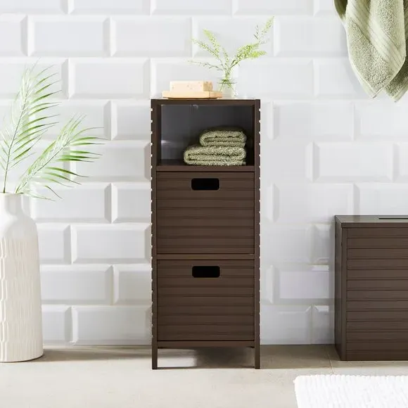 Bathroom Cabinet with Drawers - Chocolate image