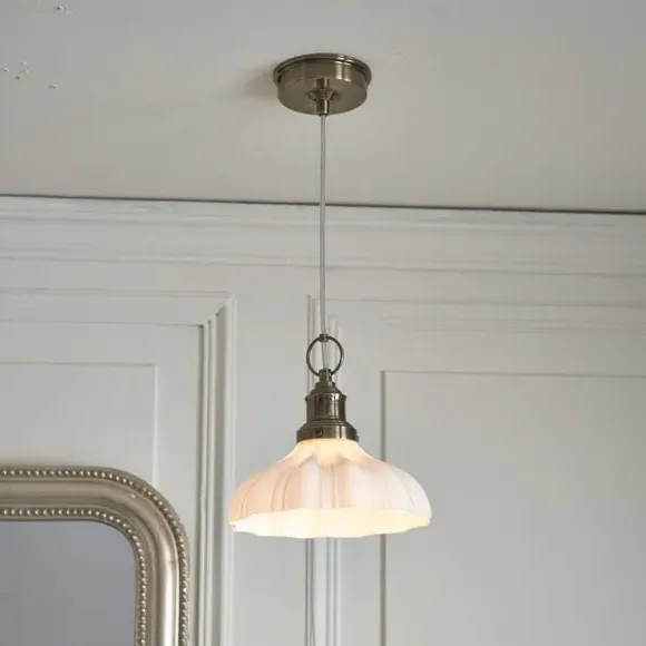 Bathroom Pendant Light - Bronze, Glass image