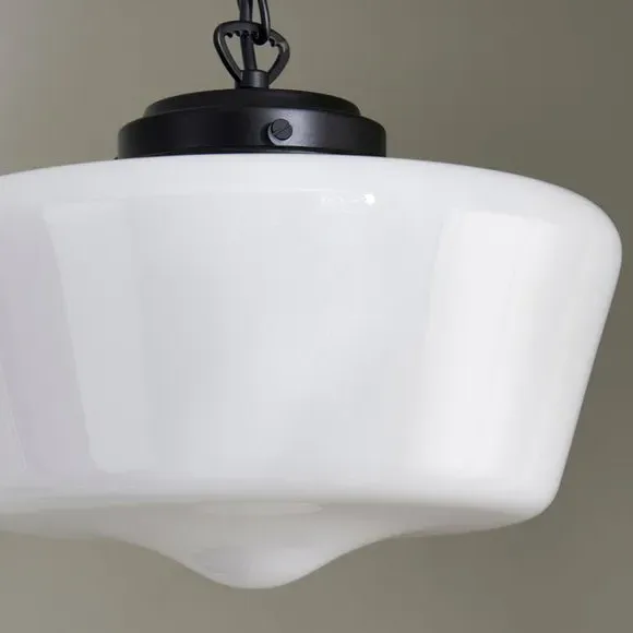 Bathroom Pendant Light Dimmable - Black, Glass