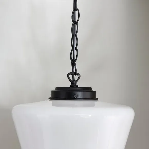 Bathroom Pendant Light Dimmable - Black, Glass