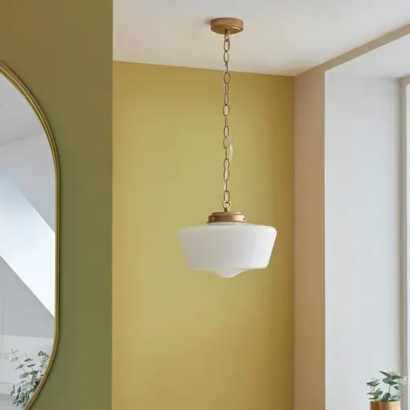 Bathroom Pendant Light Dimmable - Gold, Glass