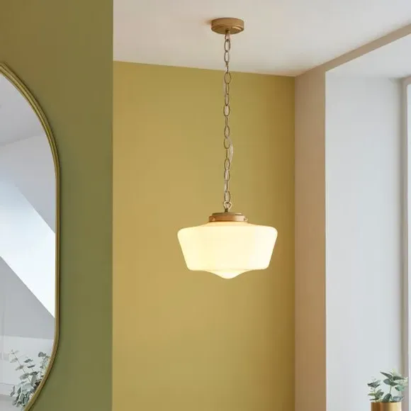Bathroom Pendant Light Dimmable - Gold, Glass