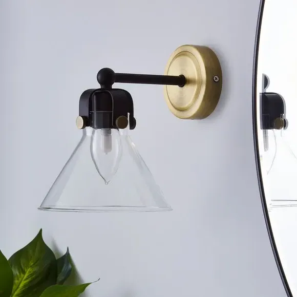Bathroom Wall Light - Antique Brass, Metal