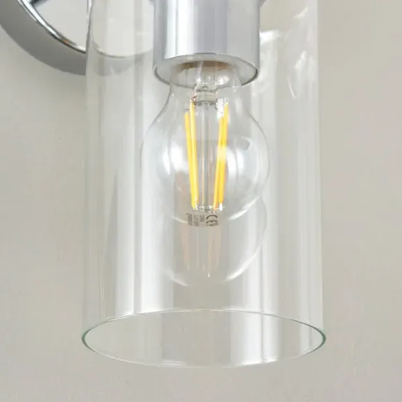 Bathroom Wall Light - Chrome, Glass