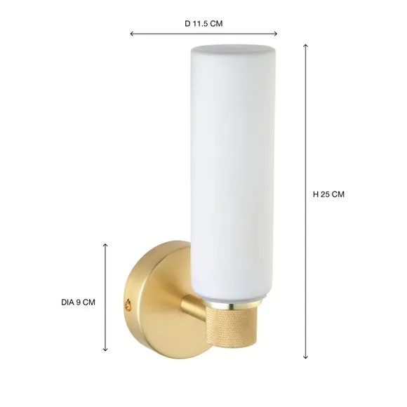 Bathroom Wall Light - Gold, Stainless Steel