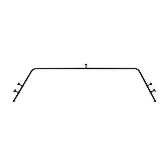 Bay Curtain Pole with Eyelet Design - Matt Black