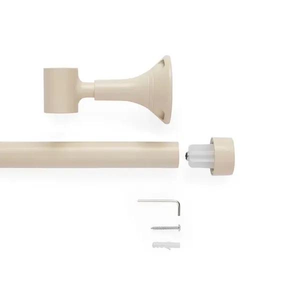 Bay Curtain Pole with Eyelet Design - Natural