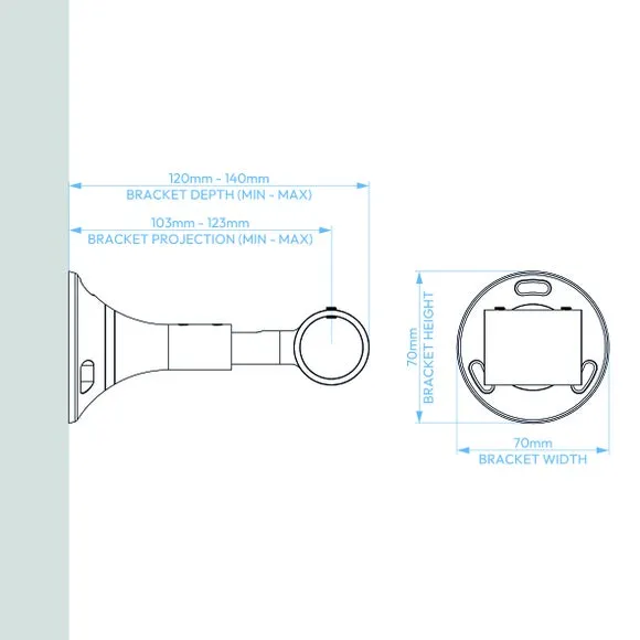 Bay Curtain Pole with Eyelet Design - Natural