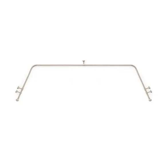 Bay Curtain Pole with Eyelet - Natural, Metal