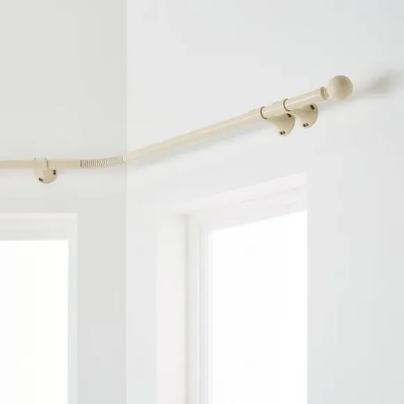 Bay Curtain Pole with Eyelet - Natural, Metal