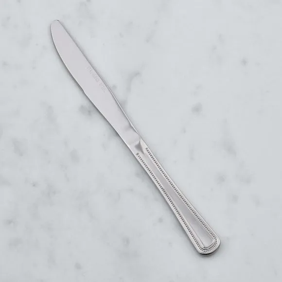 Beaded Dinner Knife - Silver, Stainless Steel image