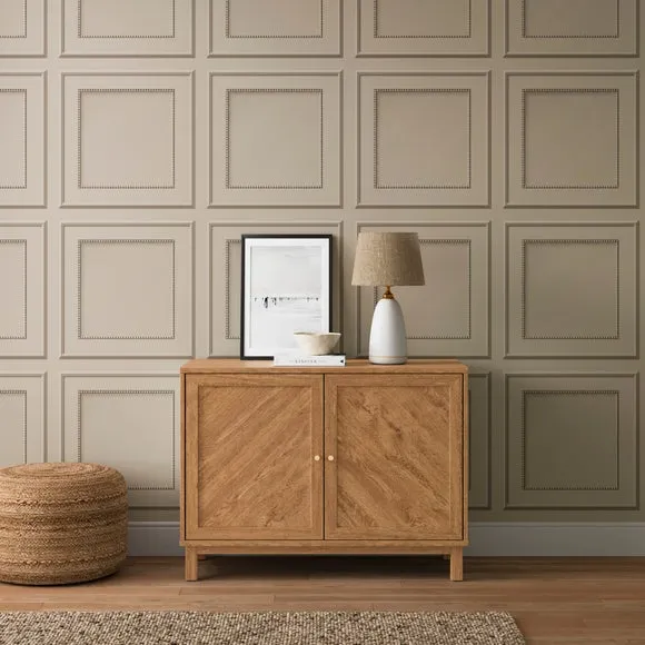 Beaded Panel Wallpaper - Natural