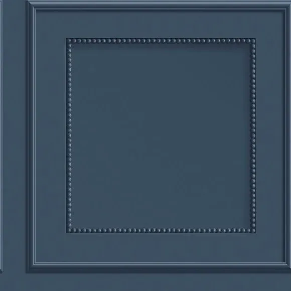 Beaded Panel Wallpaper - Navy