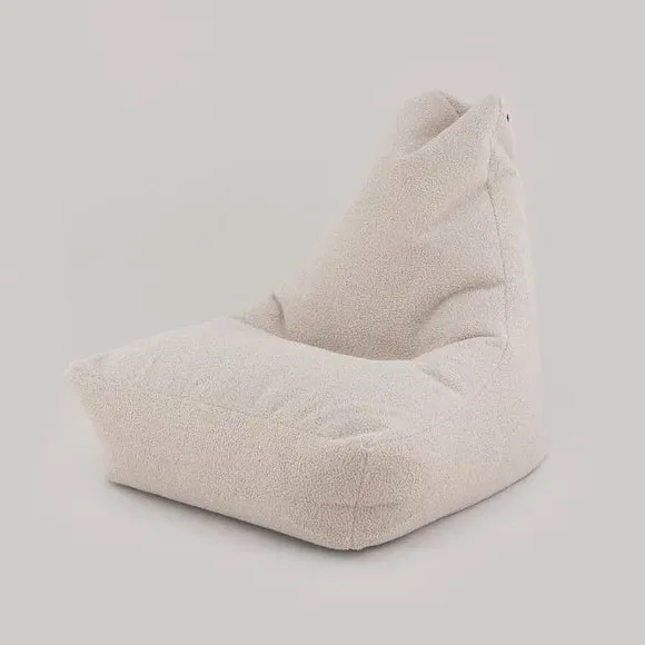 Bean Bag Chair with Refillable Fill - Natural