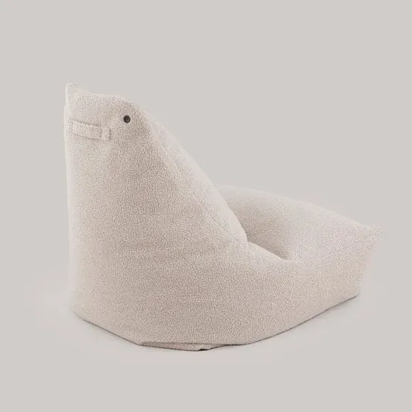 Bean Bag Chair with Refillable Fill - Natural