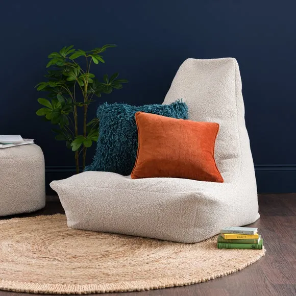 Bean Bag Chair with Refillable Fill - Natural image