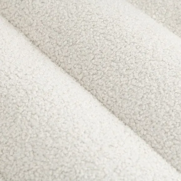 Bean-Filled Chair with Sherpa - Ivory, Fabric