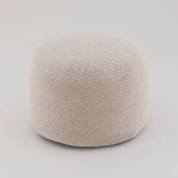 Bean Pouffe with Polybead Fill - Natural