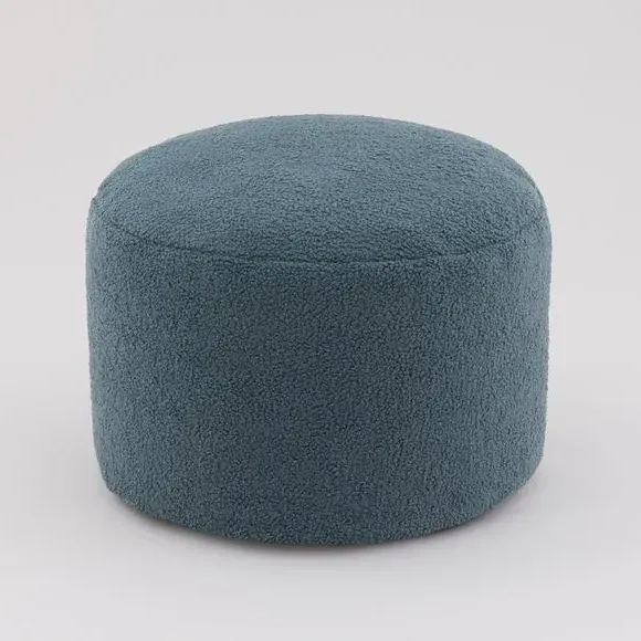 Bean Pouffe with Polybead Fill - Pacific Blue
