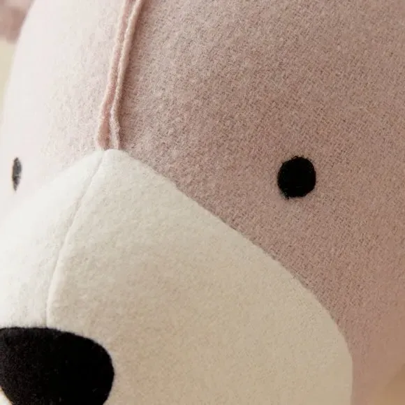 Bear Wall Head Decor - Peach